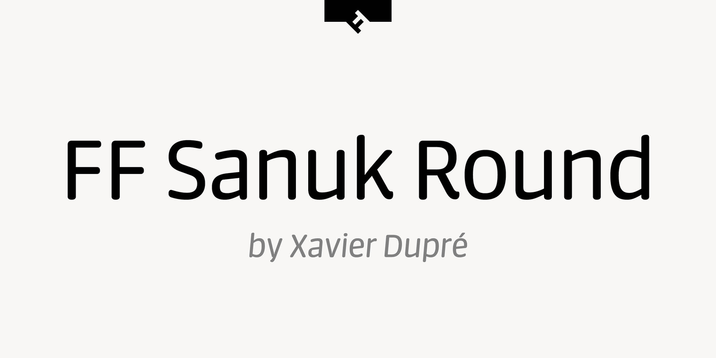 Beispiel einer FF Sanuk Round-Schriftart #1